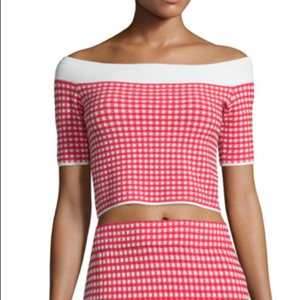 Jonathan Simkhai Gingham Stretch Knit
